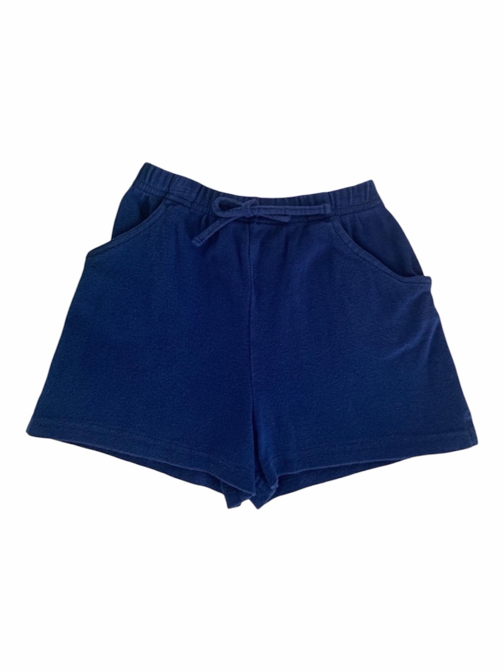 J. Khaki Girls Blue Pull On Shorts Size 4T Tie Front Elastic Waist Cotton Pocket
